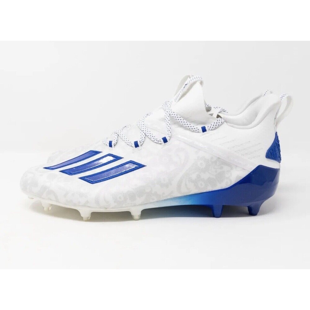 Adidas Adizero 'Young King' Football Cleats White Blue FU6707 NEW Mens Size 9.5
